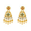 22K Antique Gold & Kundan Necklace Set (78.6 grams)