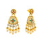 22K Antique Gold & Kundan Necklace Set (78.6 grams)