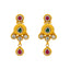 22K Antique Gold & Kundan Necklace Set (37.3 grams)