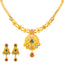 22K Antique Gold & Kundan Necklace Set (37.3 grams)