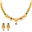 22K Antique Gold & Kundan Necklace Set (32.3 grams)