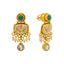 22K Antique Gold & Kundan Necklace Set (32.3 grams)