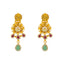 22K Antique Gold & Kundan Necklace Set (43.7 grams)