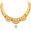 22K Antique Gold & Kundan Necklace Set (43.7 grams)