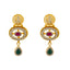 22K Antique Gold & Kundan Necklace Set (35.1 grams)