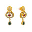 22K Antique Gold & Kundan Necklace Set (35.1 grams)