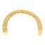 22K Multi-Tone Gold Link Bracelet (42.9 grams)