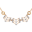 18K Rose Gold & 0.19ct Diamond Necklace (2.26gm)