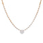 18K Rose Gold & 0.28ct Diamond Necklace (7.23gm)