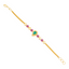 22K Gold, Emerald & Ruby Bracelet (7.1 grams)