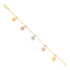 22K Multi-Tone Gold Charm Bracelet (5.1 grams)