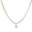 18K Rose Gold & 0.94ct Diamond Necklace (8.31gm)