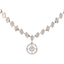 18K Rose Gold & 0.94ct Diamond Necklace (8.31gm)