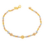 22K Multi-Tone Gold Beaded Bracelet (6.8 grams)