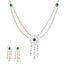 18K Rose Gold & 3.42ct Diamond Necklace Set (53.01gm)