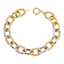 18K Multi-Tone Gold Link Bracelet (13.8 grams)