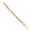 18K Multi-Tone Gold Link Bracelet (13.8 grams)