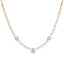 18K Rose Gold & 1.28ct Diamond Necklace (7.72gm)