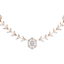 18K Rose Gold & 1.28ct Diamond Necklace (7.72gm)