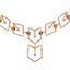 18K Rose Gold & 0.2ct Diamond Necklace (8.44gm)