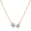 18K Rose Gold & 0.4ct Diamond Necklace (4.83gm)