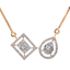 18K Rose Gold & 0.4ct Diamond Necklace (4.83gm)