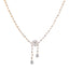 18K Rose Gold & 0.81ct Diamond Necklace (7.35gm)