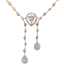 18K Rose Gold & 0.81ct Diamond Necklace (7.35gm)
