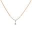 18K Rose Gold & 0.32ct Diamond Necklace (6.25gm)