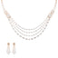 18K Rose Gold & 3.41ct Diamond Necklace Set (33.7gm)