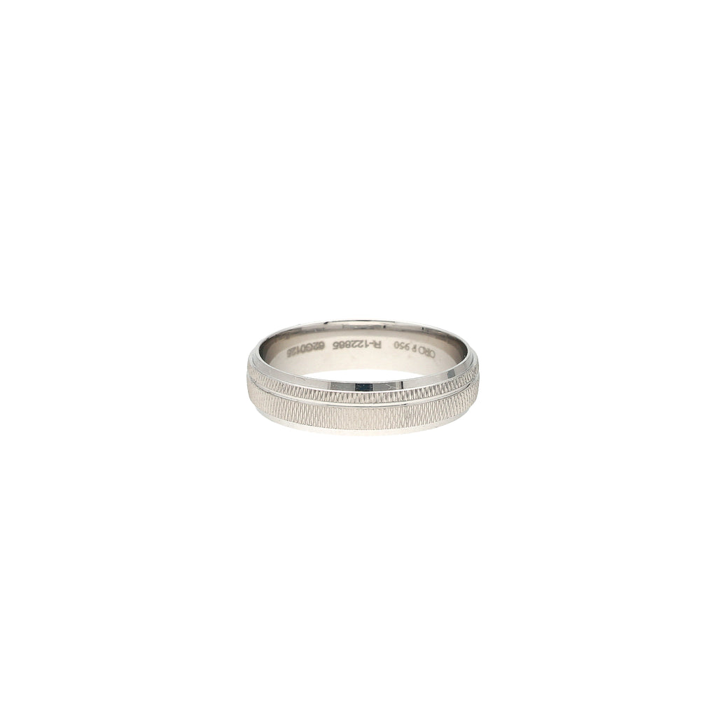 Platinum Band (6.3gm) | 



Make a bold statement of luxury with this exclusive men's platinum band from Virani Jewelers....