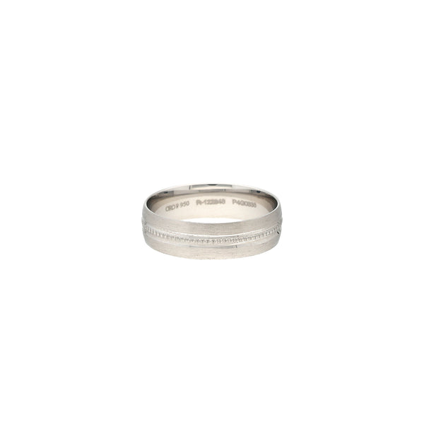 Platinum Band (6.1gm) | 



Elevate your ensemble with this men's platinum ring by Virani Jewelers, a true masterpiece of...