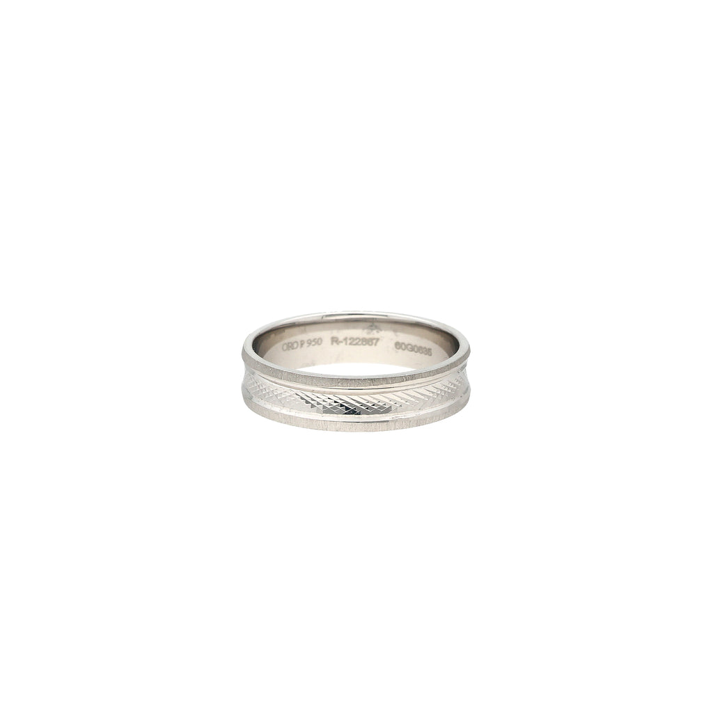 Platinum Band (6.1gm) | 



Drape yourself with the epitome of luxury - this men's platinum band by Virani Jewelers. Craf...