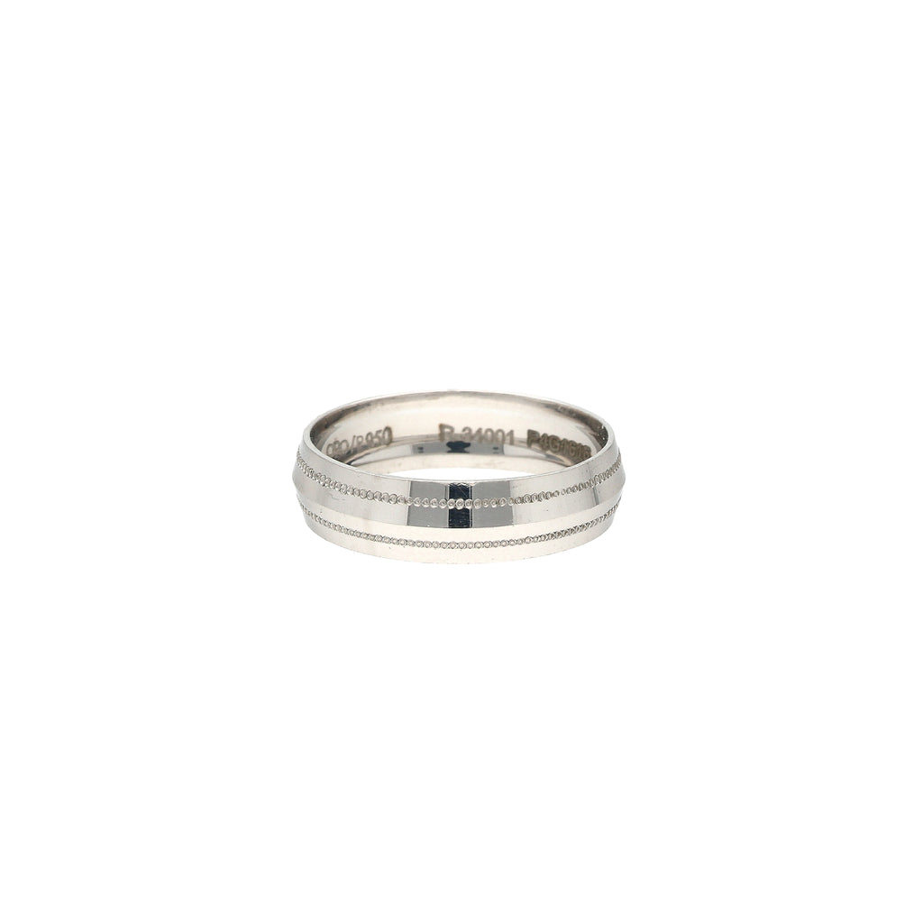 Platinum Band (6.1gm) | 



Unveil the sophistication of platinum with this men's band by Virani Jewelers. Exquisitely cr...