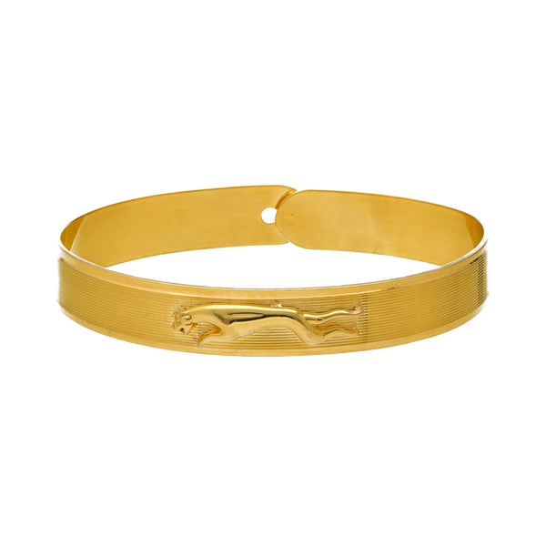 22K Yellow Gold Jaguar Cuff (35.5gm) | 




Make a bold statement of luxury with this debonair 22k gold jaguar bracelet cuff for men fro...