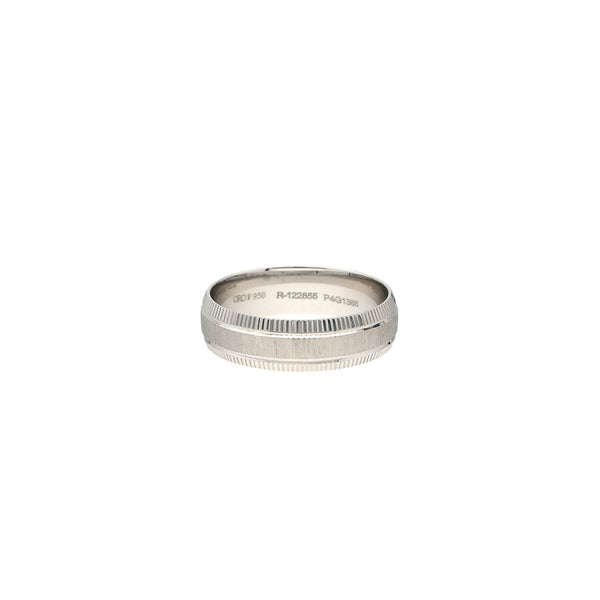 Platinum Band (6.7gm) | Immerse yourself in total luxury with this men's platinum ring by Virani Jewelers. Reflecting the...