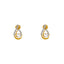 22K Yellow Gold & CZ Pendant Necklace Set (9.5gm)