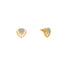 22K Yellow Gold & CZ Pendant Necklace Set (10.1gm)