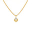 22K Yellow Gold & CZ Pendant Necklace Set (10.1gm)