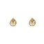 22K Yellow Gold & CZ Pendant Necklace Set (10gm)