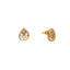 22K Yellow Gold & CZ Pendant Necklace Set (10gm)
