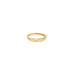 22K Yellow Gold & CZ Ring (2.2gm)