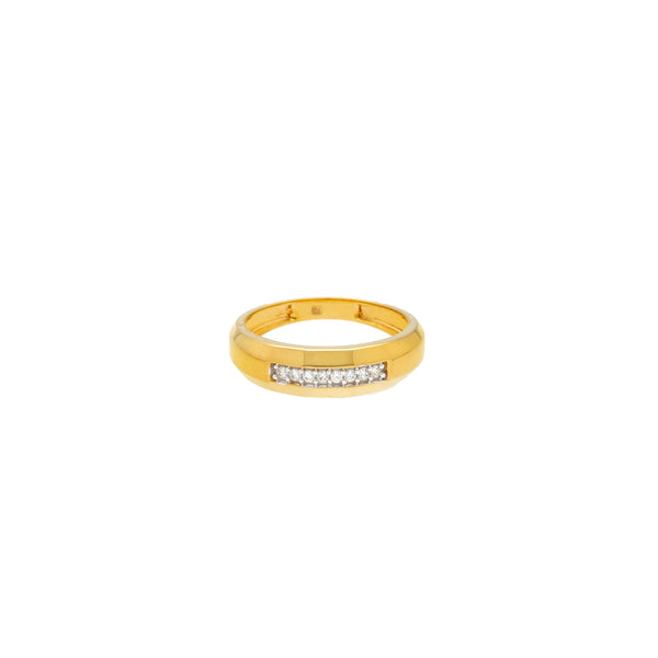 22K Yellow Gold & CZ Ring (4.8gm) | 



Make a lasting impression with this exquisite 22k gold ring by Virani Jewelers. Crafted with ...