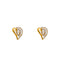 22K Yellow Gold & CZ Pendant Necklace Set (11gm)