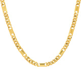 22K Yellow Gold Figaro Chain (63.5gm) | Adorn your neckline with the splendor of fine gold craftsmanship wearing this exquisite 22k gold ...