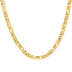 22K Yellow Gold Figaro Chain (63.5gm)