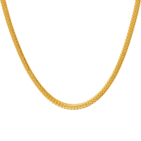22K Yellow Gold 24in Chain (44.3gm) | Make a lasting impression with this stunning 22k yellow gold chain for men by Virani Jewelers. De...