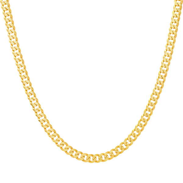 22K Yellow Gold Link Chain (55.7gm) | Embrace timeless elegance with this exquisite 22k gold link chain for men by Virani Jewelers.With...