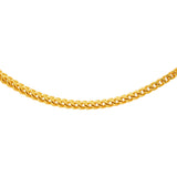 22K Yellow Gold 24in Link Chain (55.5 gm) | Elevate your look with this classic 22k yellow gold link chain for men by Virani Jewelers. With i...