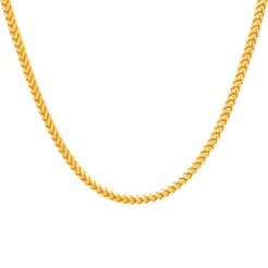 22K Yellow Gold 24in Wheat Chain (80.4gm)
